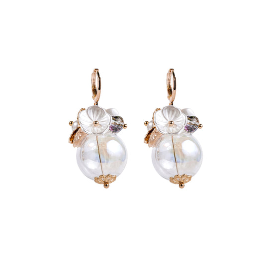 EARRINGS HALO COLLECTION PEARLS