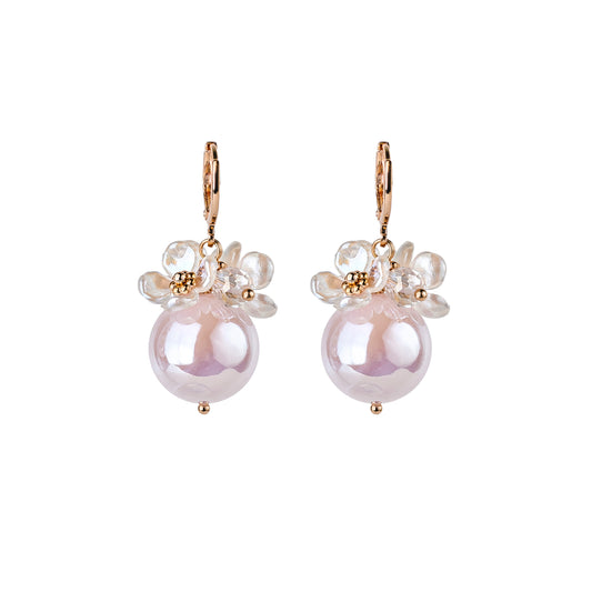 EARRINGS HALO COLLECTION PEARLS