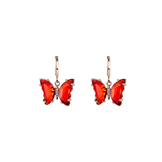 Crystal Butterfly Earrings