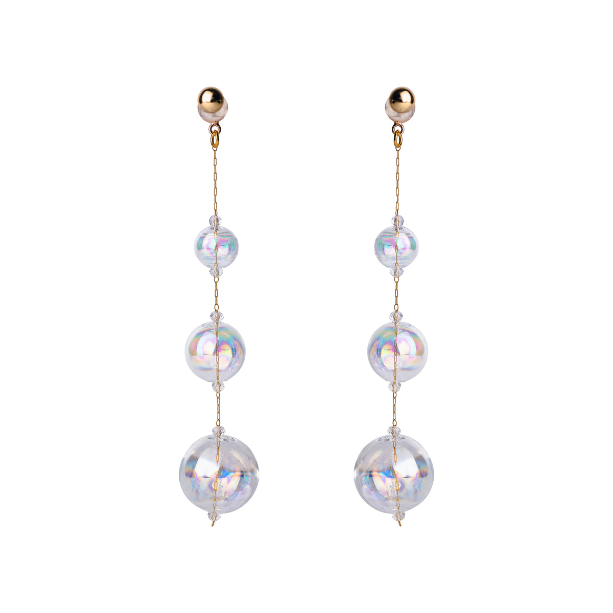 EARINGS HALO COLLECTION YELLOW GOLD