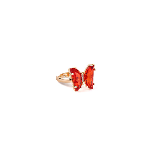 RING BUTTERFLIES RED