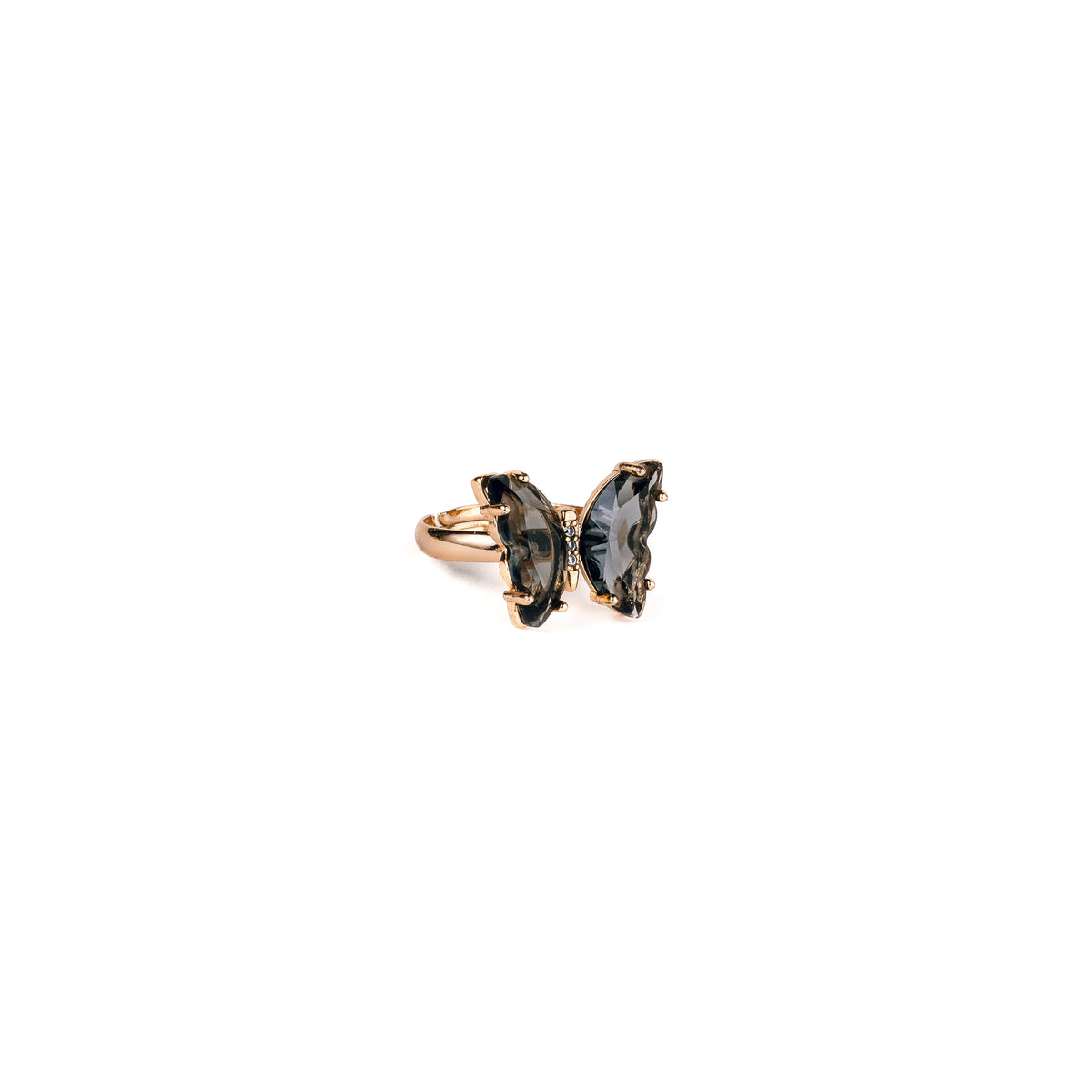 RING BUTTERFLIES GRAY