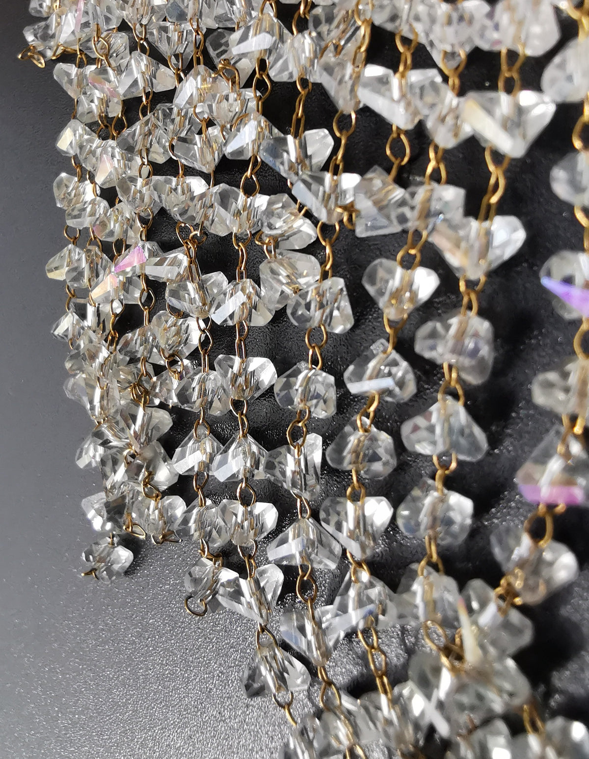 EARRINGS HALO WATERFALL